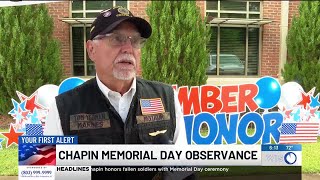 Town of Chapin honors fallen soldiers with Memorial Day ceremony