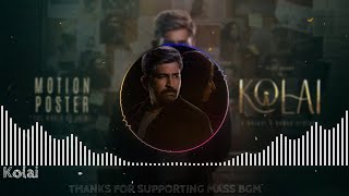 Kolai Official Motion Poster | Vijay Antony, Ritika Singh | Balaji K Kumar | MASSBGM🎧