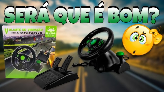 Controle Volante Jogo Carro Xbox360 Ps3 Pc Usb Kp-5815A Knup na