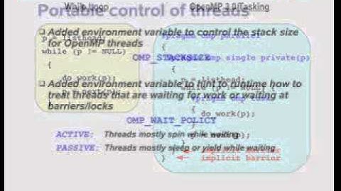 Main Features of the upcoming OpenMP 3.0 Specification