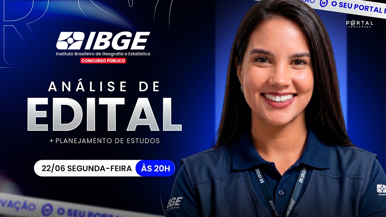 CONCURSO IBGE: ANÁLISE DE EDITAL + PLANEJAMENTO DE ESTUDOS