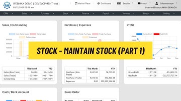 (华语) Stock - Maintain Stock (Part 1) (Webmax ERP System) (V3)