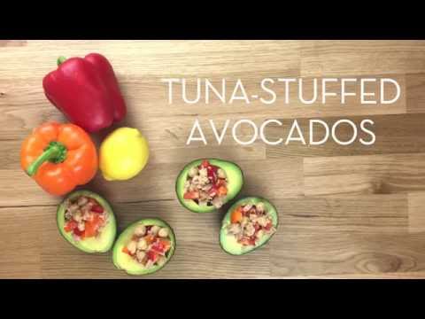 Healthy Tuna Salad Stuffed Avocado Recipe