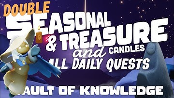DOUBLE Seasonal & Treasure Candles + Daily Quest in Vault of Knowledge | SkyCotl | Noob Mode