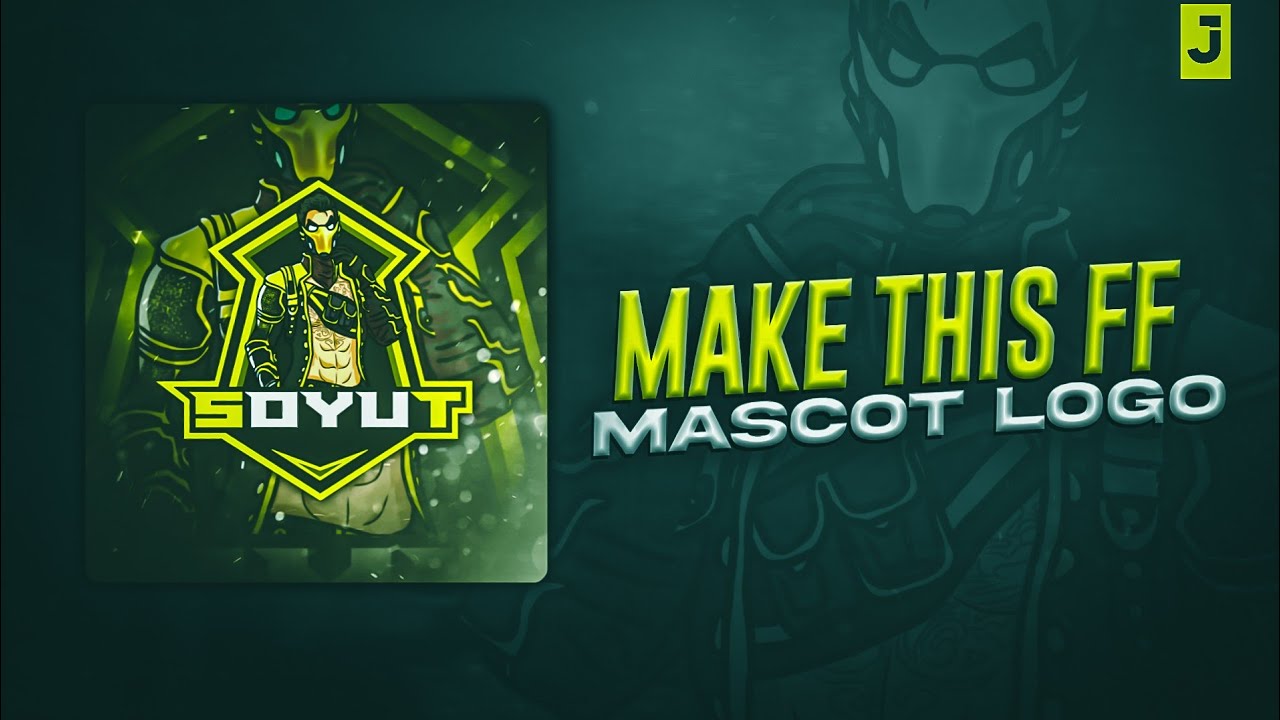 🔥Free Fire Mascot Logo Tutorial | How To Make Free fire Mascot logo - JattGfx