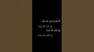 أَفَلَا يَنْظُرُونَ إِلَى الْإِبِلِ كَيْفَ خُلِقَتْ #سورة_الغاشية #تصاميم_شاشه_سوداء