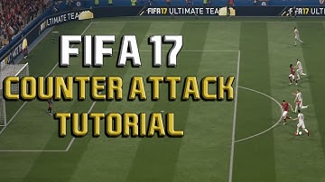 Fifa 17 COUNTER ATTACK Tutorial: HOW TO SCORE QUICK AND EASY GOALS