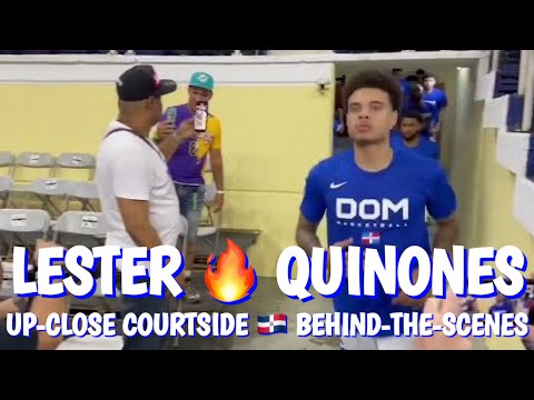 Lester Quinones 🔥 balls out (30 pts, 6/9 on 3s) for Dominican Republic: up-close behind-the-scenes