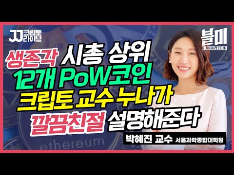   코인 증권 논란의 시대에 보는 PoW 작업증명 채굴 코인 L 시가총액 상위 12개 L 비트코인에서 이더 시아코인 카데나까지 설명해드립니다 박혜진 서울과학종합대학원 교수