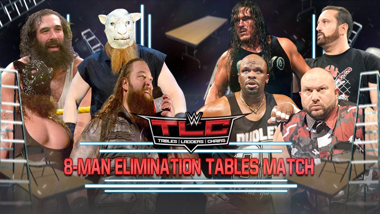 WWE TLC 2015 - Dudleys, Dreamer & Rhyno vs Wyatt Family (8-Man
