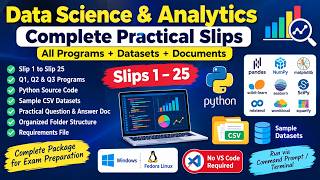 Details Data Science & Analytics Complete Practical slips ans with doc Guide