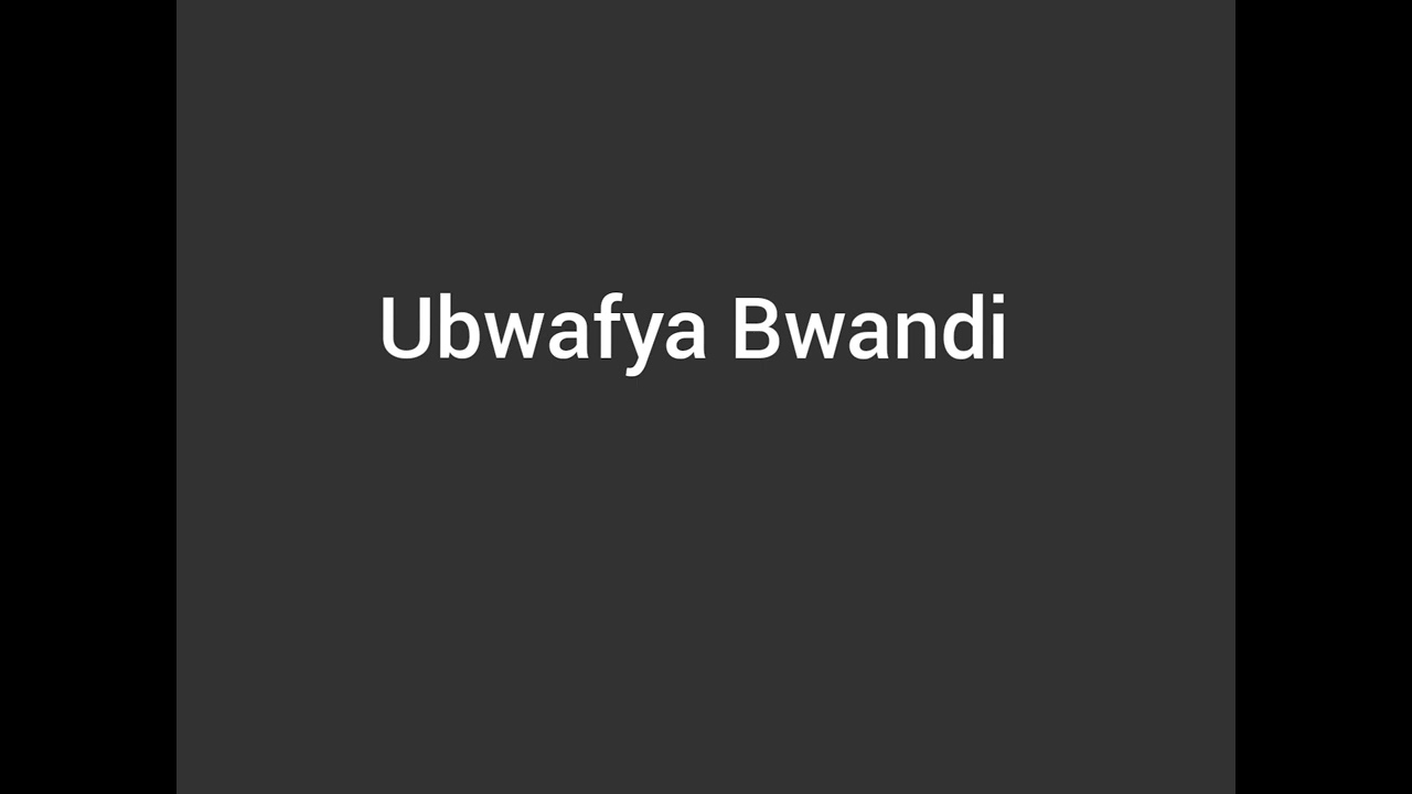 YAHWEH My Destiny   Ubwafya Bwandi