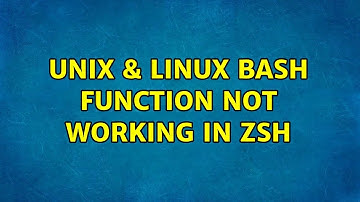 Unix & Linux: Bash function not working in Zsh (2 Solutions!!)