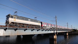 都営12-600形甲種輸送　鶴見川