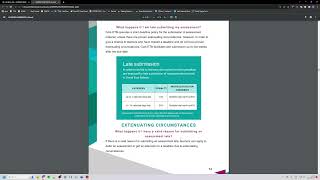 Late Submissions and Extenuating Circumstances 1