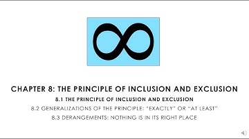 Combinatorics 8.1.1 The Principle of Inclusion and Exclusion