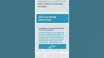 Gate 2022 || IIT kgp admit card download #shorts #youtubeshorts  #gate2022 #captainmath