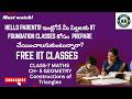 Free IIT Foundation Classes|Class7 Maths|Chapter 5 |Geometry|Constructions- Triangles| in Telugu