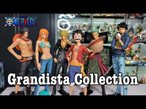 ONE PIECE GRANDISTA COLLECTION LUFFY NAMI ZORO SANJI LAW ACE Banpresto -TOY SHOWCASE REVIEW-