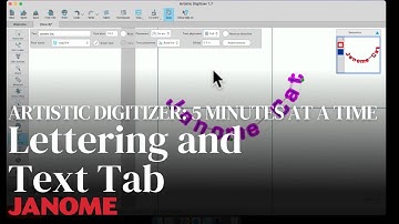 Artistic Digitizer Five Minutes at a Time: Lettering and Text Tab