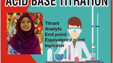 SK015 Subtopic 7.2 Acid Base Titration