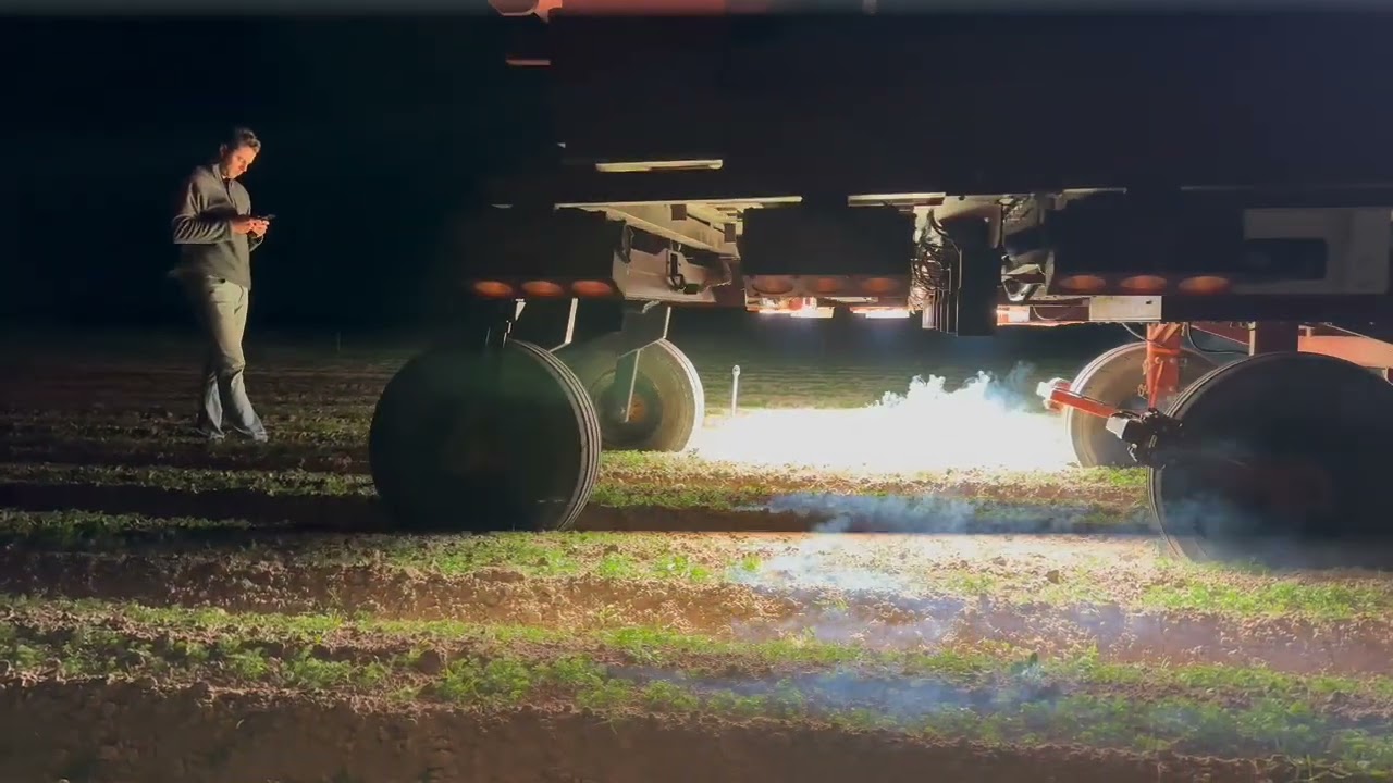 LaserWeeding at Night