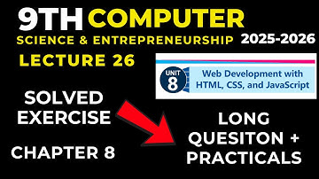 class 9 computer chapter 8 solved exercise long question answer