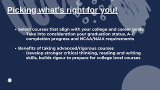 Registration and Course Selection 2024