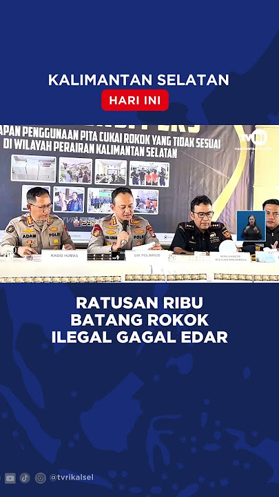 RATUSAN RIBU BATANG ROKOK ILEGAL GAGAL EDAR #berita #tvrikalsel #khitvrikalsel