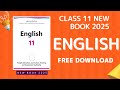 English New Book Class 11 2025 | English Class 11 New Book Free Download Pdf