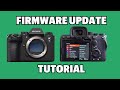 How to Update Sony A7siii Firmware | a7iv FX3 A1 a7cii