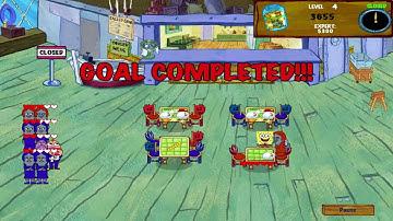 SpongeBob Diner Dash 2: Two Times the Trouble Walkthrough - Level #4 - Krusty Krab IV