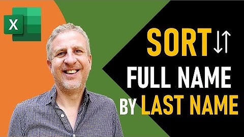 Sort Full Name by Last Name in Excel | Sort by Last Word in Cell (5 Methods)