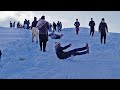 Afghan youths are skiing on the snow in local way  snow  ski   afghanistan  af simple  lifestyle