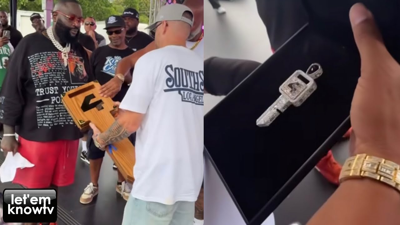 Rick Ross Called Out The Names Of The Car Show Winners & Awarded Them With The Diamond Keys😤💪🏾🚘🔑