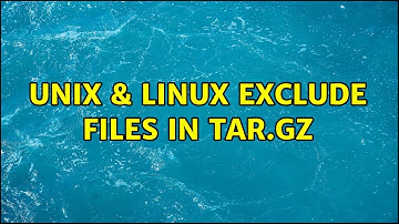 Unix & Linux: exclude files in tar.gz