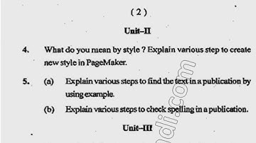 BCA 2nd Sem Office Automation Tools Question Paper