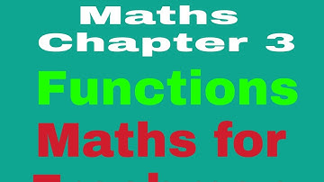 1. Functions (relations and functions) chapter 3 (part 1)