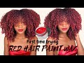 HOW TO RED HAIR PAINT WAX on Natural Hair ! | IT LOOKS SO NATURAL!!!!