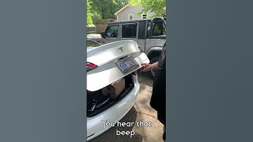 Tesla Tip! - How to Adjust Trunk Open Arc Height on Tesla Model 3 Automatic Trunk! - Tesla Tricks!