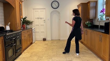 Rolling Grapevine line dance-stap tutorial