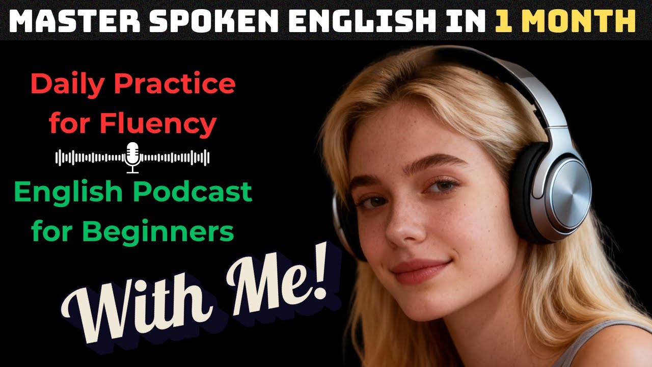 Master Spoken English in 1 Month: Daily Practice for Fluency | English Podcast for Beginners