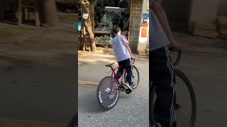 Skid Fixed Gear cực mượt! #htbike #scooter #xedap #touring #fixed