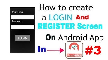 How To link login and register screen in thunkable in hindi PART 3 ! thunkable tutorials.....