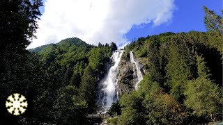 : 4K Mountain Waterfall - 1 Hour of Relaxing Waterfall Sounds for Sleep (No Music)