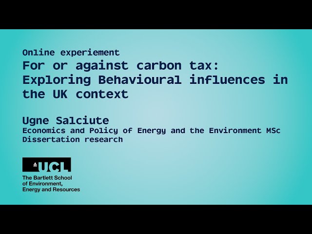 Student research shaping a sustainable future | UCL Bartlett Faculty of ...