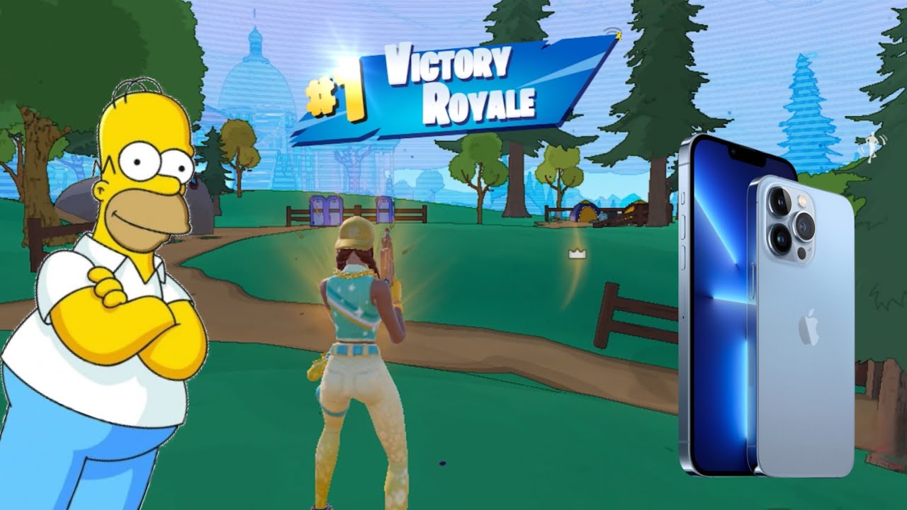 Fortnite x The Simpsons – First Game, First Victory Royale on the Springfield Map! 🏆 (1080p – 60FPS)