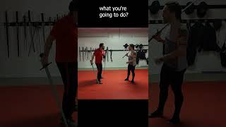 STUPID FIGHTING STYLES! reverse grip shield #shorts #sword #bullshido