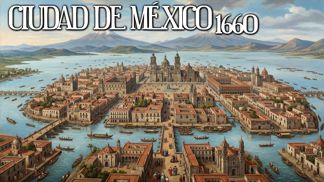 Ciudad de México 1660 (Reconstrucción con IA)