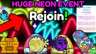 countdown Huge Neon Event  In Pet Simulator X  Giveaway Doodle Cartoon Pets 
